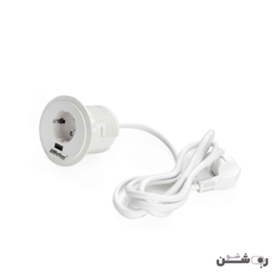 پریز توکار گرد سیمپل ملونی کد 10034 سفید