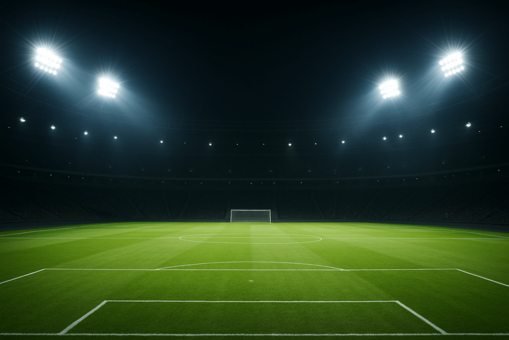 آموزش نورپردازی زمین فوتبال
