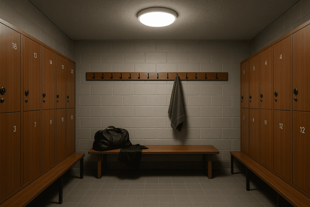 نورپردازی رختکن باشگاه های ورزشی