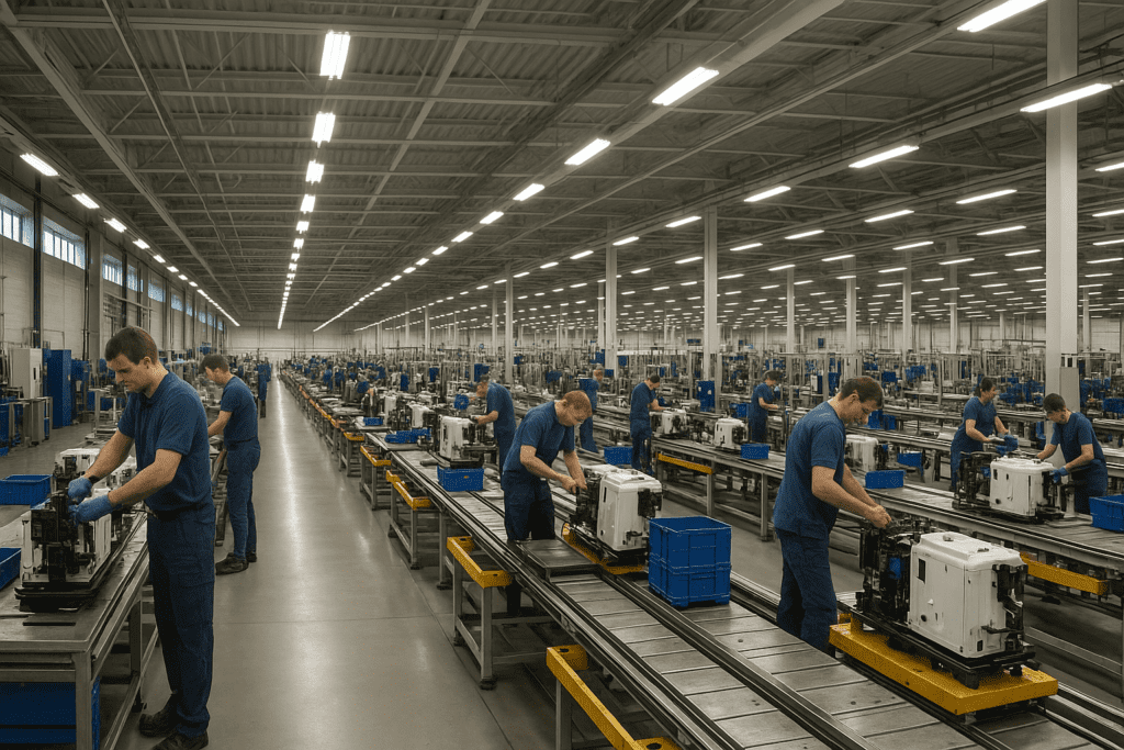 نورپردازی کارخانه و کارگاه