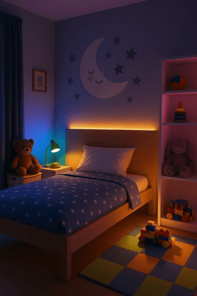 نورپردازی اتاق خواب کودک