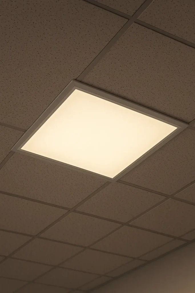 روشنایی اداره و دفتر کار پنل سقفی