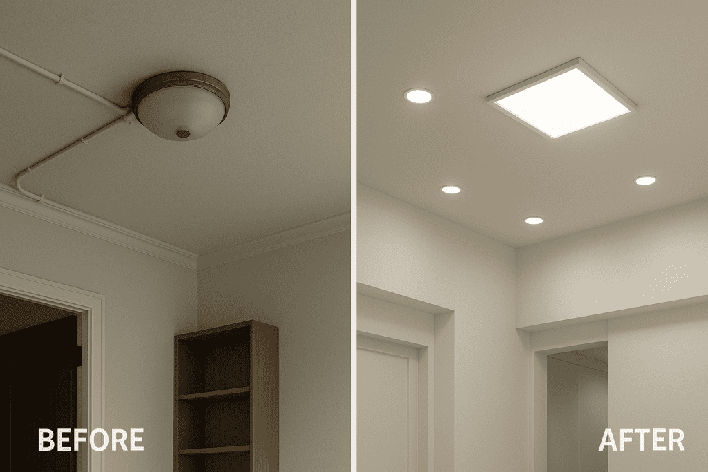 پنل سقفی روکار و توکار