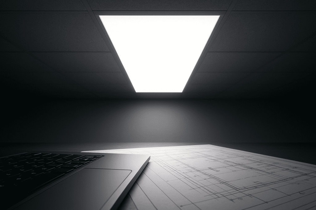 محاسبه تعداد پنل LED سقفی اداری