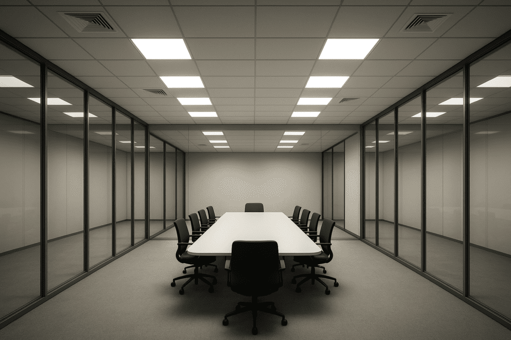 محاسبه تعداد پنل LED سقفی اداری