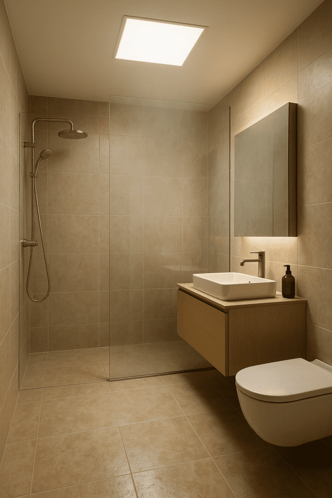 20251110_1822_Modern Minimalist Bathroom_simple_compose_01k9q3ym31fnrtwb56gw5sv8qy پنل سقفی ضد آب