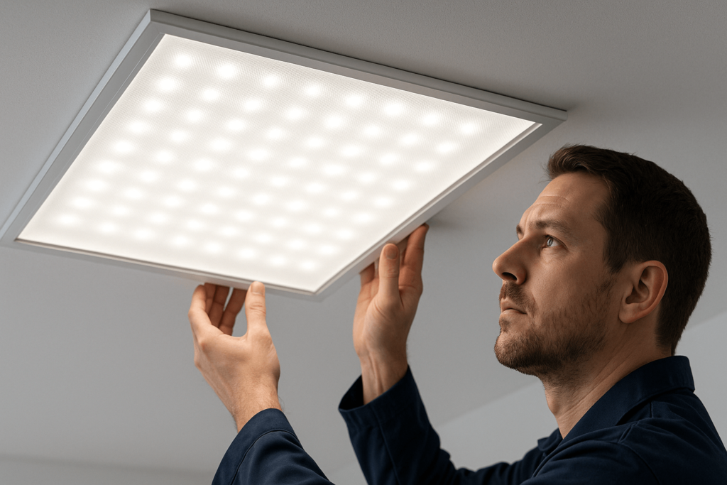 عیب‌یابی و تعمیر پنل سقفی