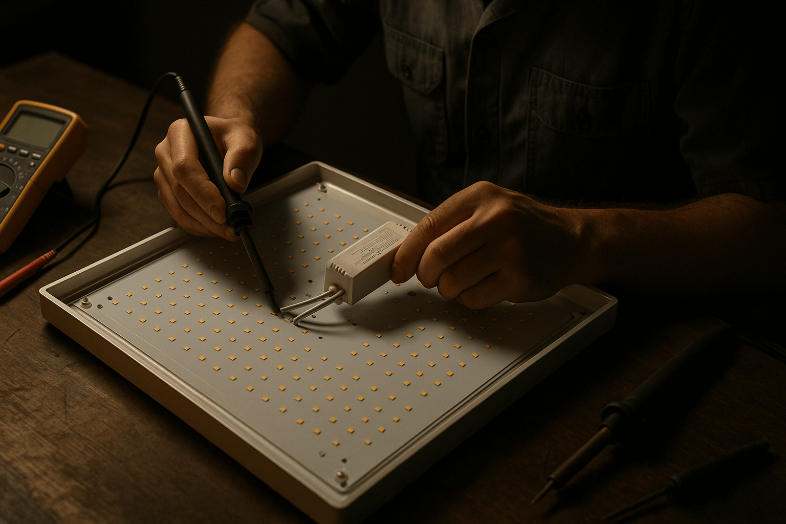 عیب‌یابی و تعمیر پنل سقفی