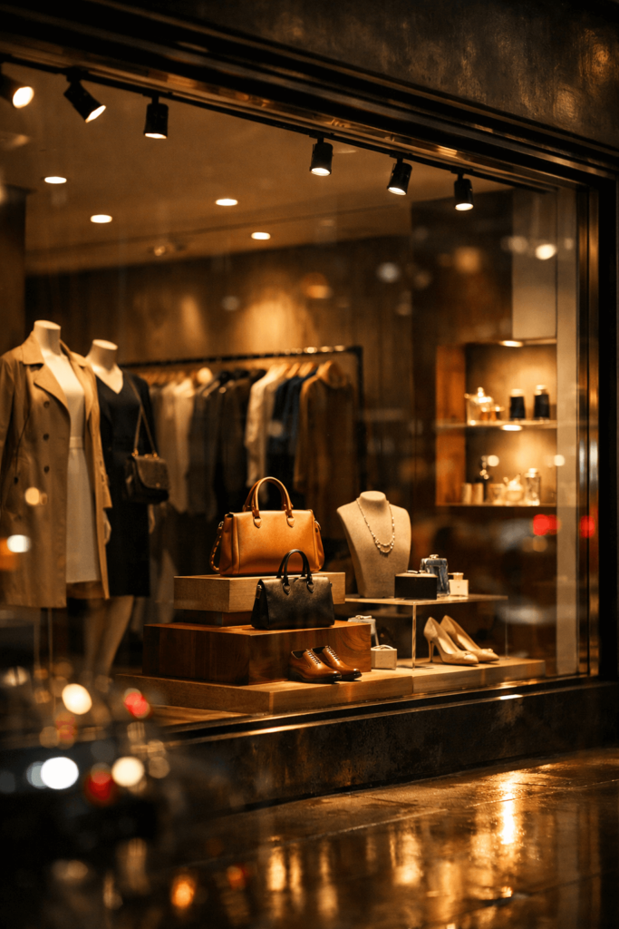 نورپردازی ویترین مغازه