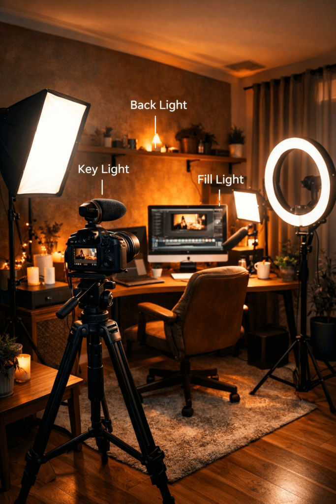 نورپردازی برای تولید محتوا