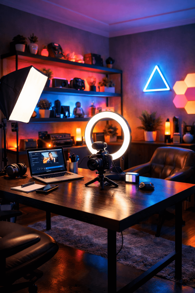 نورپردازی برای تولید محتوا ارزان