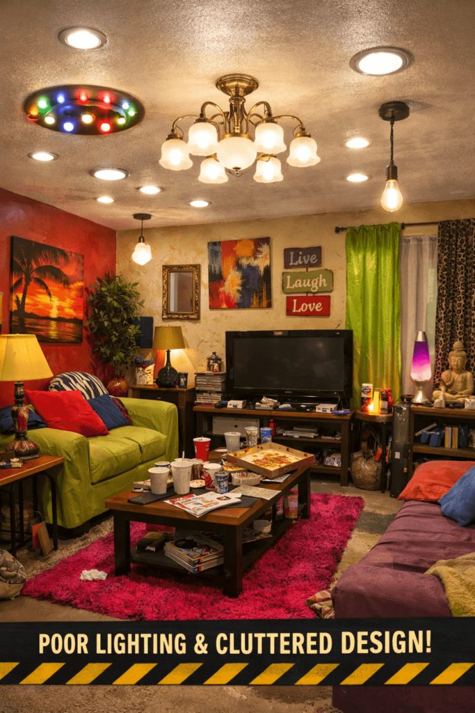 اشتباهات رایج در نورپردازی سقف پذیرایی اشتباهات رایج در نورپردازی سقف پذیرایی