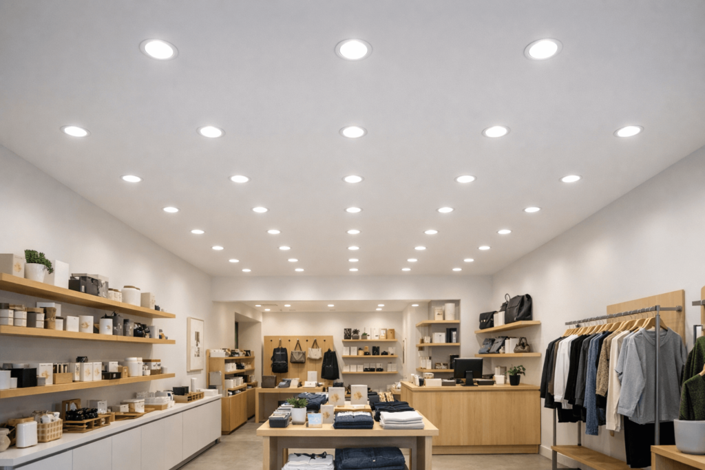 نورپردازی سقف مغازه