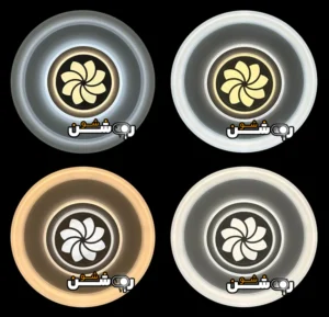 چراغ سقفی 72 وات گرد طرح گل هشت پر ویمکس